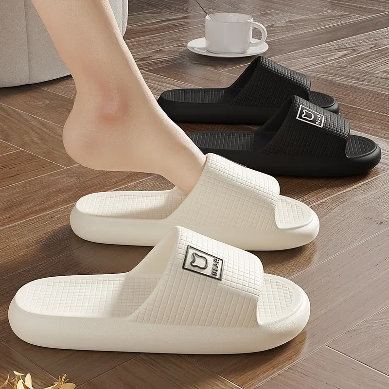 EVA Shit Feeling Slippers Summer Couple Cool Slippers for Home Use, Bathroom, Anti Slip and Odor Resistant External Wearing Slip