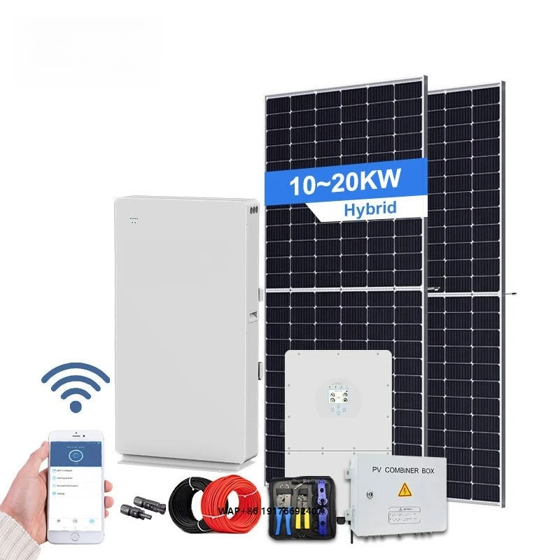 EITAI 10kW 15kW 30kW Hybrid Solar Power System with Lithium Battery for Home Commercial Use