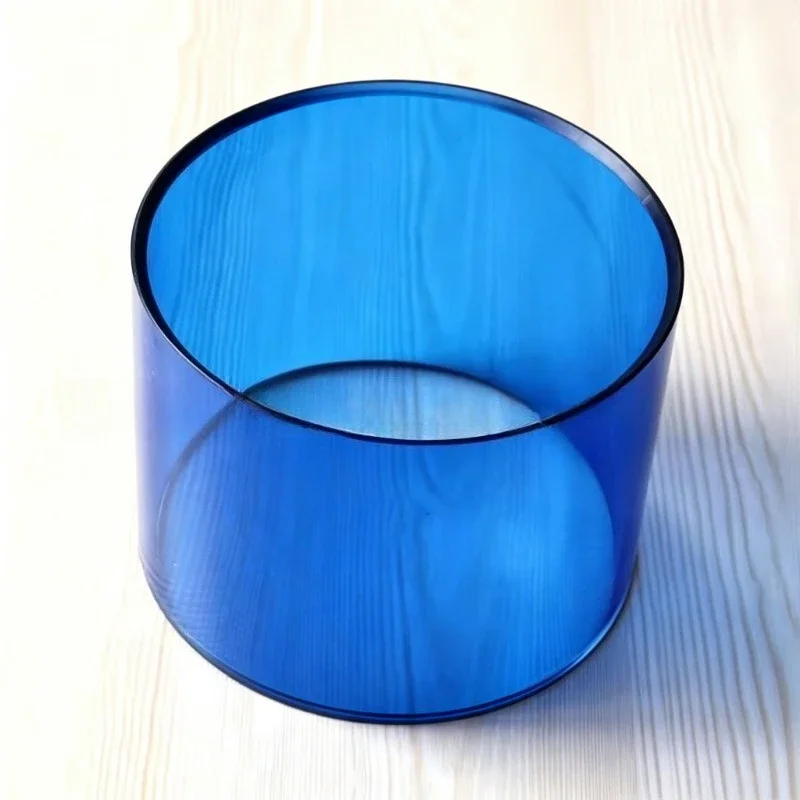 Transparent Colored Acrylic Shell DIY Percussion Drum Body Cylinder  Kit Accessory for Handmade  Upgrade