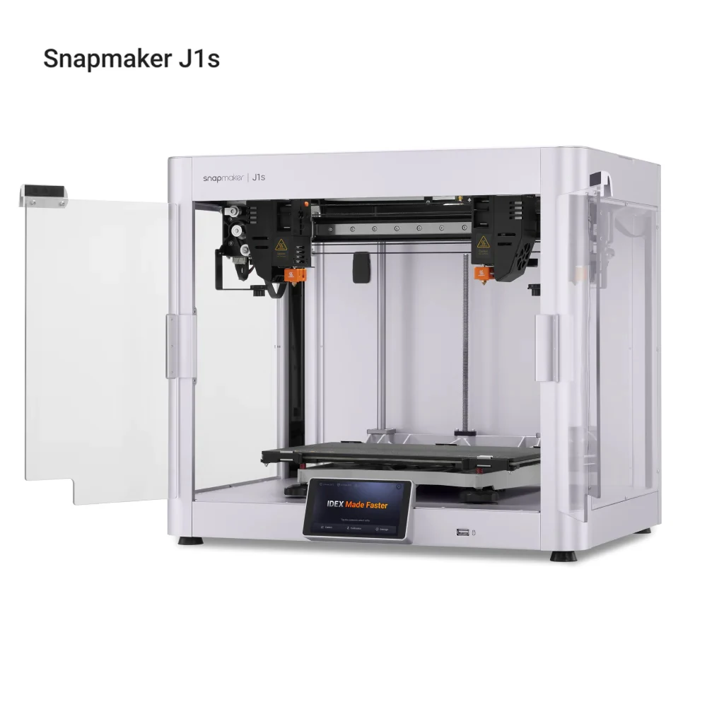 New Model Snapmaker J1s High Speed IDEX 3D Printer Aluminum Alloy Frame with Dual Extruder