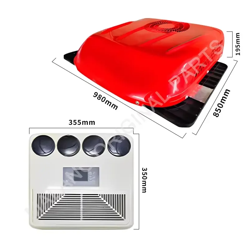 for High Power 24V 12V DC Air Conditioner Customized Rooftop AC for Trucks