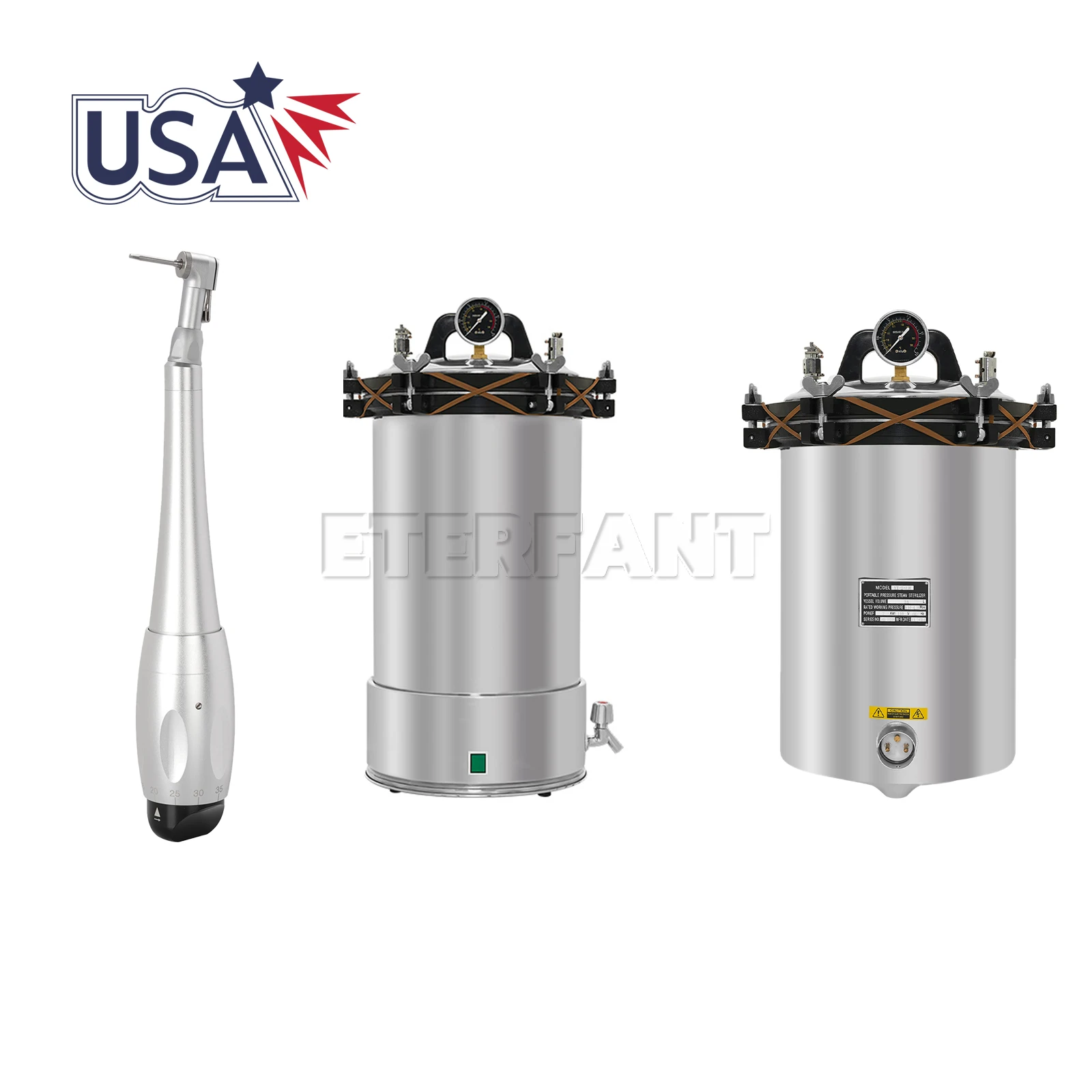 

Dental 24L Medical Coal&Electricity/Electric Autoclave Pressure Steam Sterilizer/Torque Wrench Universal Implant Kit Wrench Cont