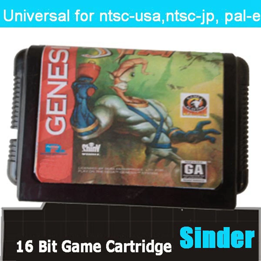 Tarjeta de juego MD Earth Worm Jim de 16 bits para Sega Mega Drive para sistema Genesis