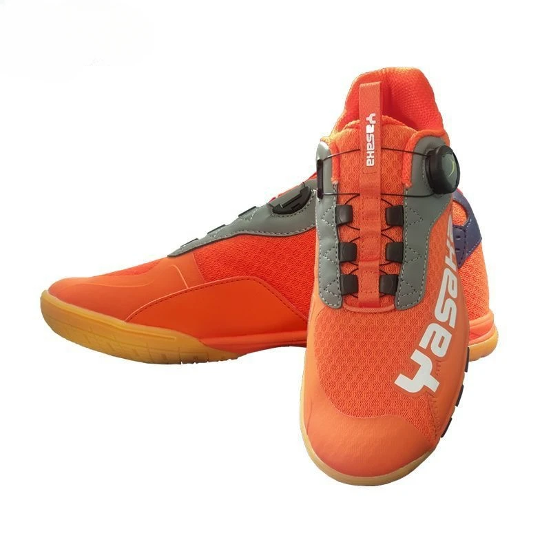 Professionele Tafeltennisschoenen Mannen Vrouwen Oranje Badminton Sneakers Koppels Ademende Sportschoenen Antislip Gymschoen Unisex