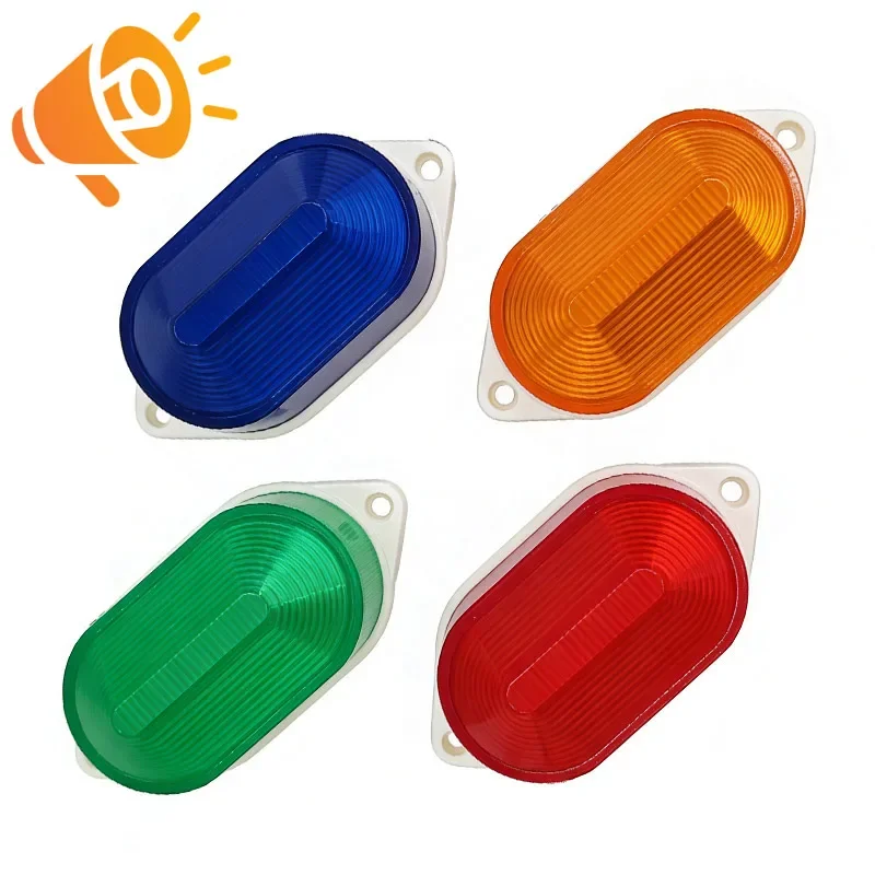 

4Pcs High Brightness TB40 LED Strobe Warning Light with Buzzer 12V 24V 220V IP44 Alarm Indicator Lamp for Vehicle Boat Marine