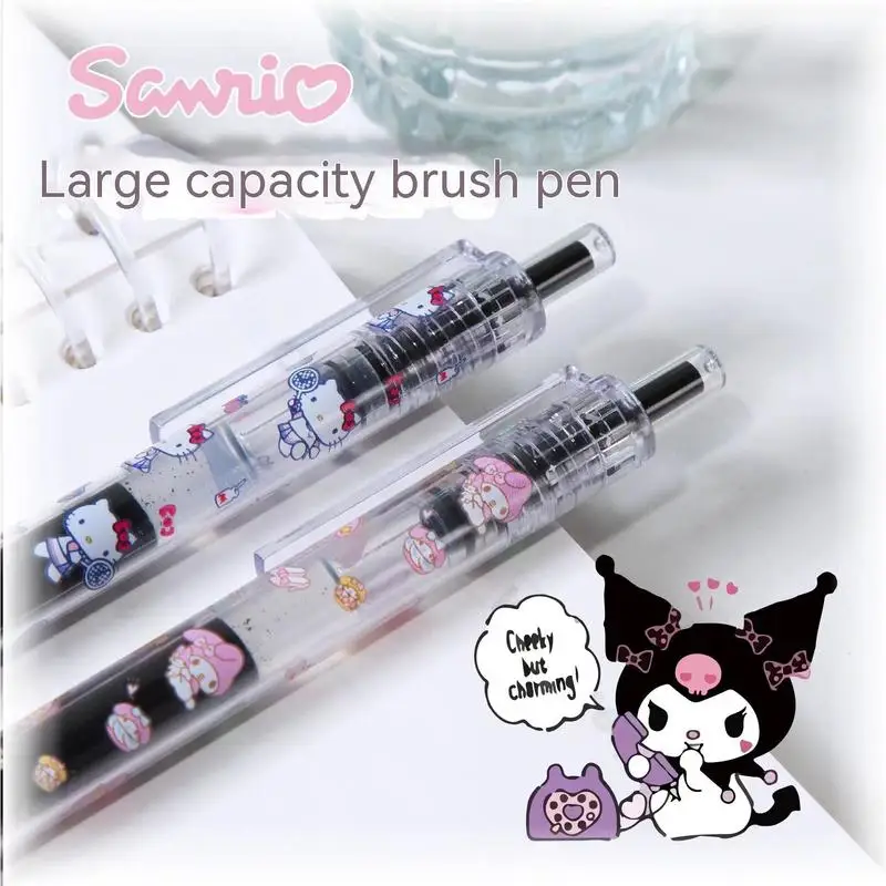 Imagem -02 - Sanrio Hello Kitty Cartoon Gel Pen Caneta de Assinatura Super Suave Estudante de Alto Valor Escrita Presente Super Suave Novo Kawaii 12 Pcs 36 Pcs