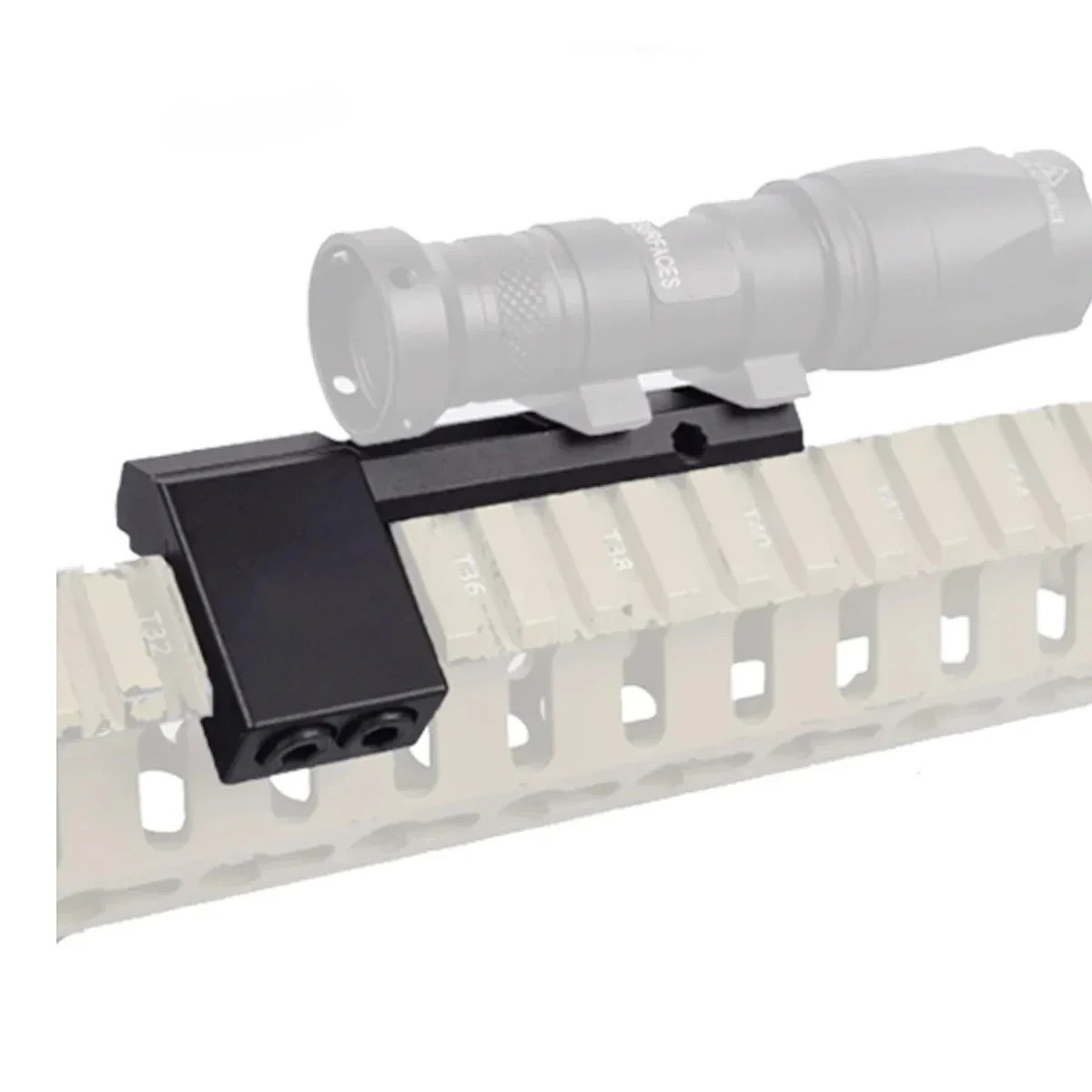 ยุทธวิธี ARIS Series Surefire M300 M600 Offset Scout Mount M lok Keymod SMR ฐานรางการล่าสัตว์ Airsoft ไฟฉาย Mount