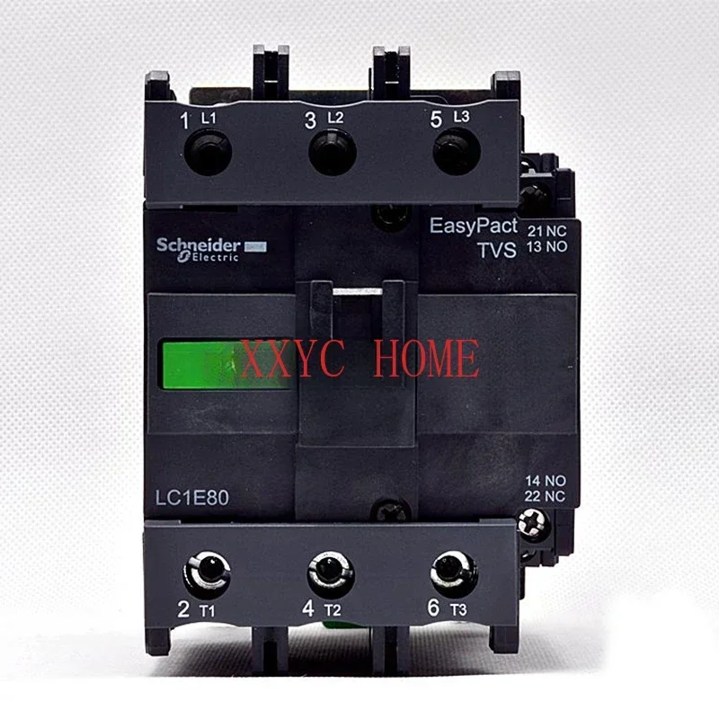 LC1-E EasyPact TVS Series LC1E80M5N 37KW-380V 80A Contactor AC220V 50HZ Updated To LC1N80M5N