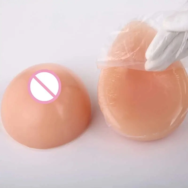 Realistic Self Adhesive Fake Boobs Silicone Breast Form Artificial Chest Crossdresser for Cosplay Drag Queen Shemale Transgender