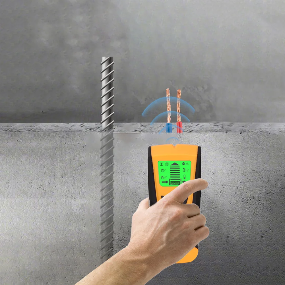 

Multi Scanner Metal Wood Stud Finder with Ac Voltage Detection Center Finding Wall Sensor for Live Wires Compact Ergonomic