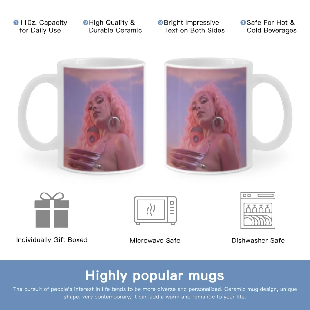 

Doja Cat Scarlet Singer Free shipping Coffee Mug Custom Tea Cup Black Milk Beer Mugs Lovers Friends Gifts