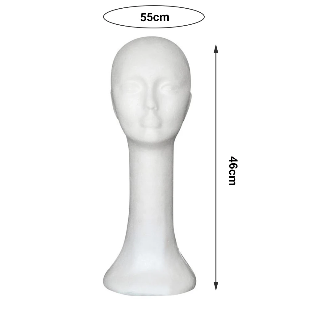 Foam  Useful Female Mannequin Wig Hat Glasses Display Stand Model Universal Mannequin Head Abstract   for Shop