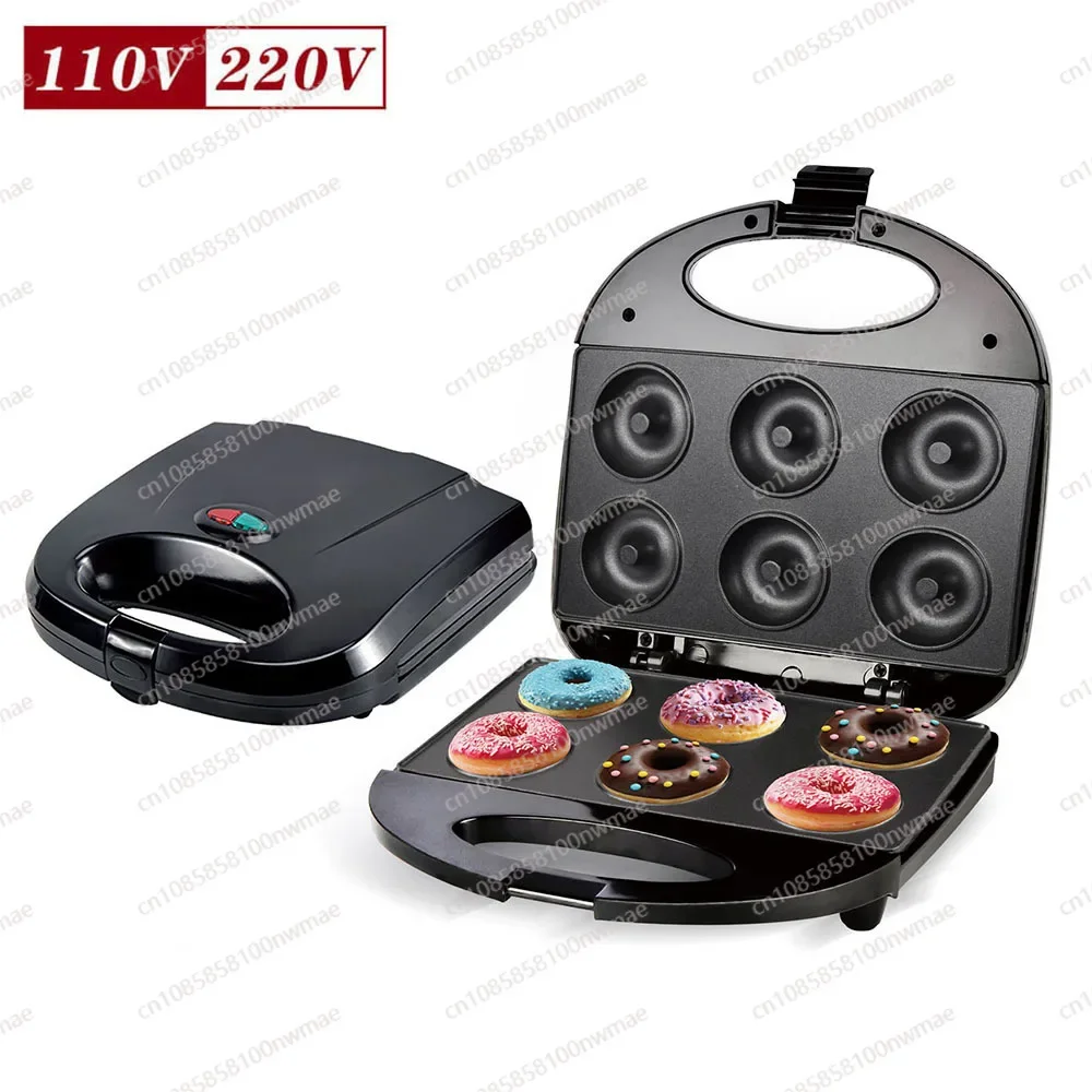 US standard 6-piece donut machine, small baking machine 6-hole cake machine, breakfast machine, electric cake pan Donut machine