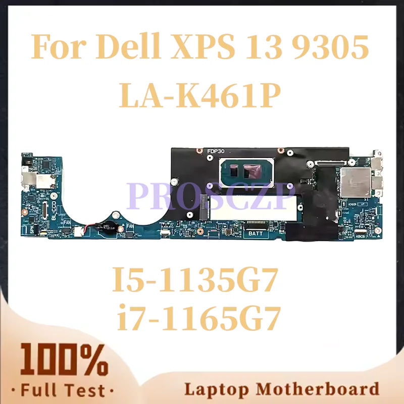 

Материнская плата для ноутбука Dell XPS 13 9305, LA-K461P, процессор I5-1135G7/I7-1165G7, UMA, 8G, CN-0WPY05, 0MM15H, 100% протестировано, в хорошем состоянии.
