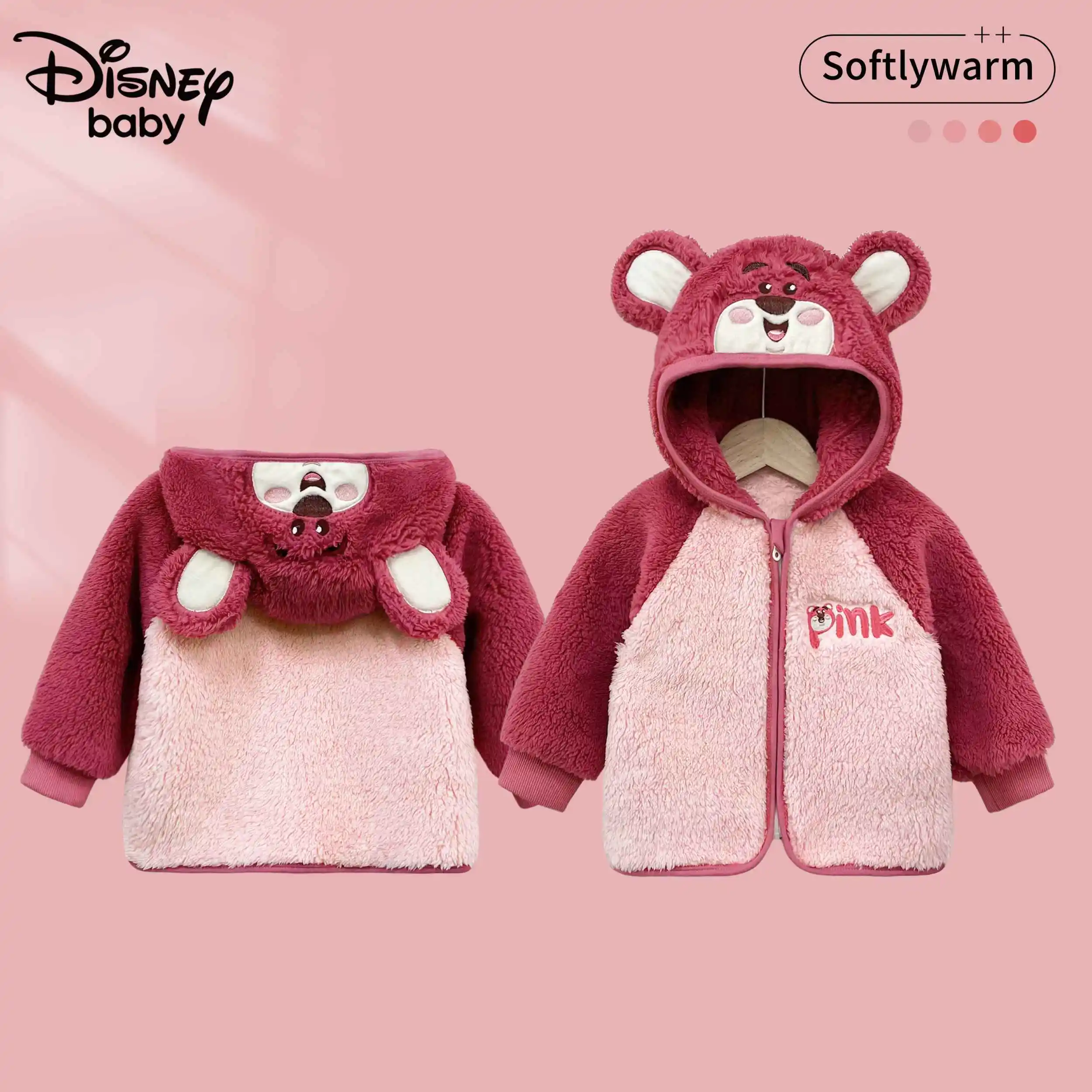 

Микки и Дональд Дак с рисунком Диснея, милое теплое пальто на флисовой подкладке для мальчиков и девочек, осенне-зимняя куртка с цветными блоками...