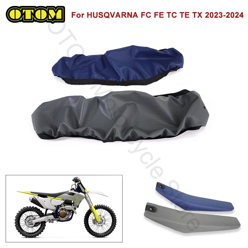 Motorcycle For HUSQVARNA Seat Cover Antiskid Waterproof Soft Gripper Leather Cushion Guard FC FE FX TC TE TX 250 450 2023-2024