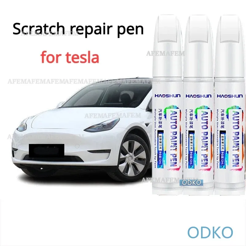 Car Touch-up Pen Scratch Repair artifact Pearl white original car paint black Tesla MODELY  Paint Pen For Tesla MODELY 3