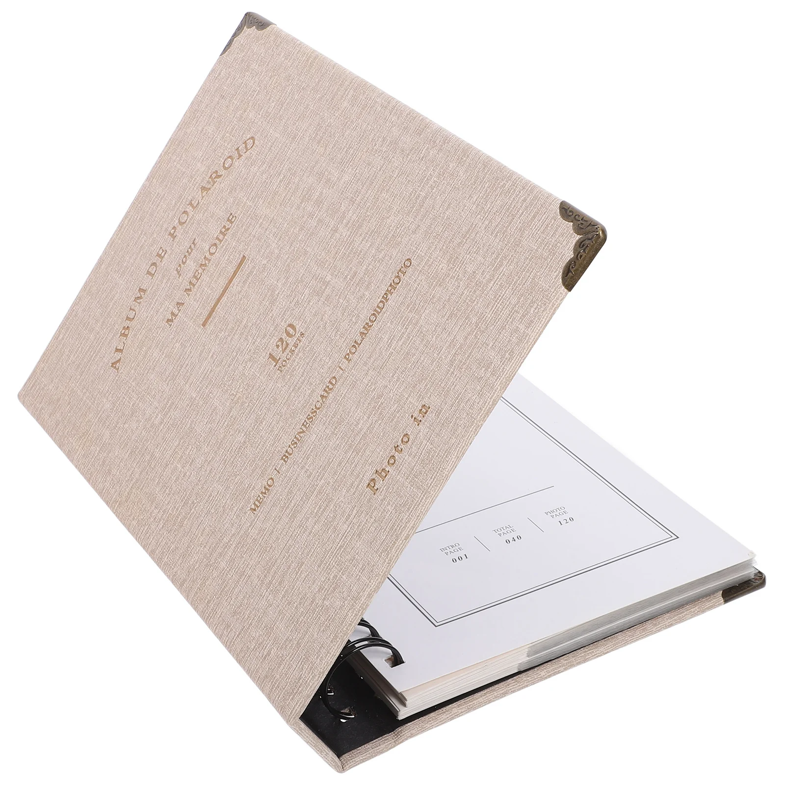 Tickets Storage Album For Cards Receipts Memory Photo Organizer Portable Souvenir Keeper Wear-Resistant Loose-Leaf Holder