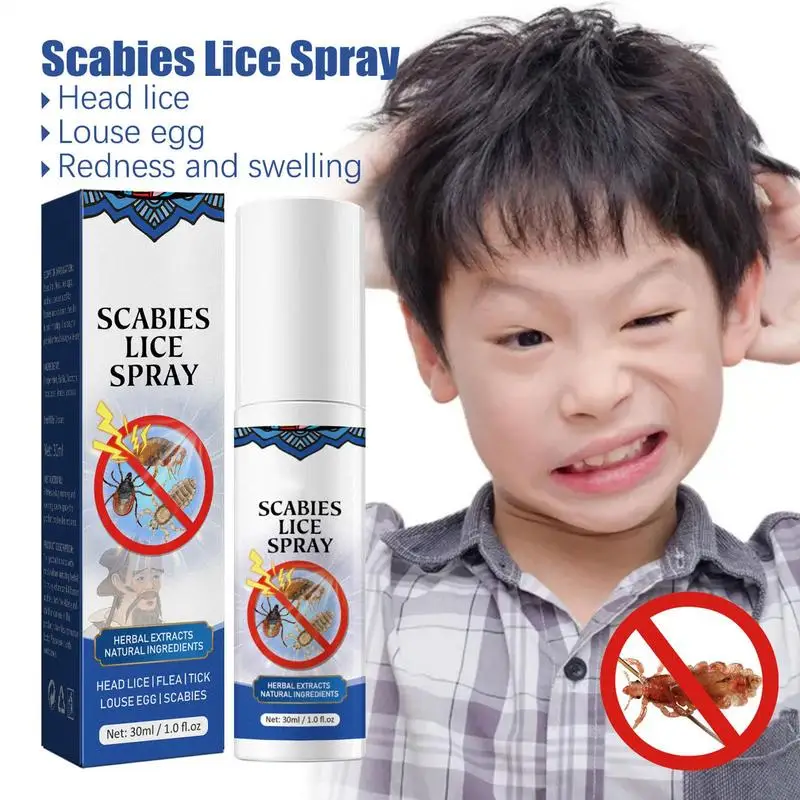 30ml Lice Killing Spray Ultimate Head Lice Removal Super Lice On Contact Eradication lice  For Kids Adults