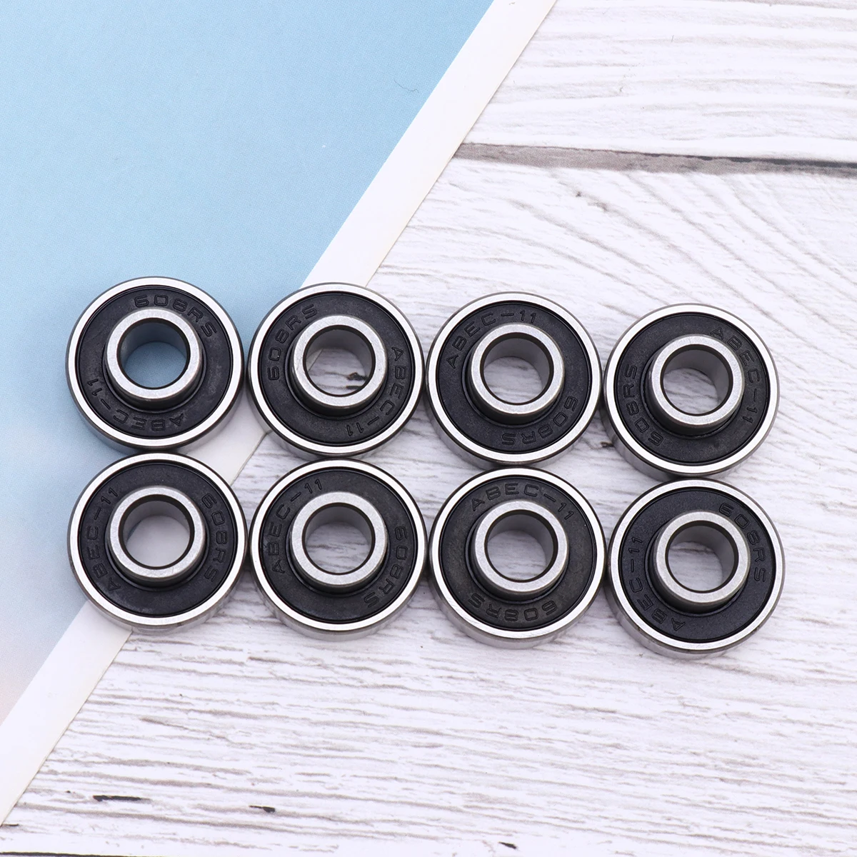 

8pcs 608 2Rs Rolling Bearings Skateboard Wheel Bearing High Speed Low Noise Smooth Performance For Skate Scooter Roller