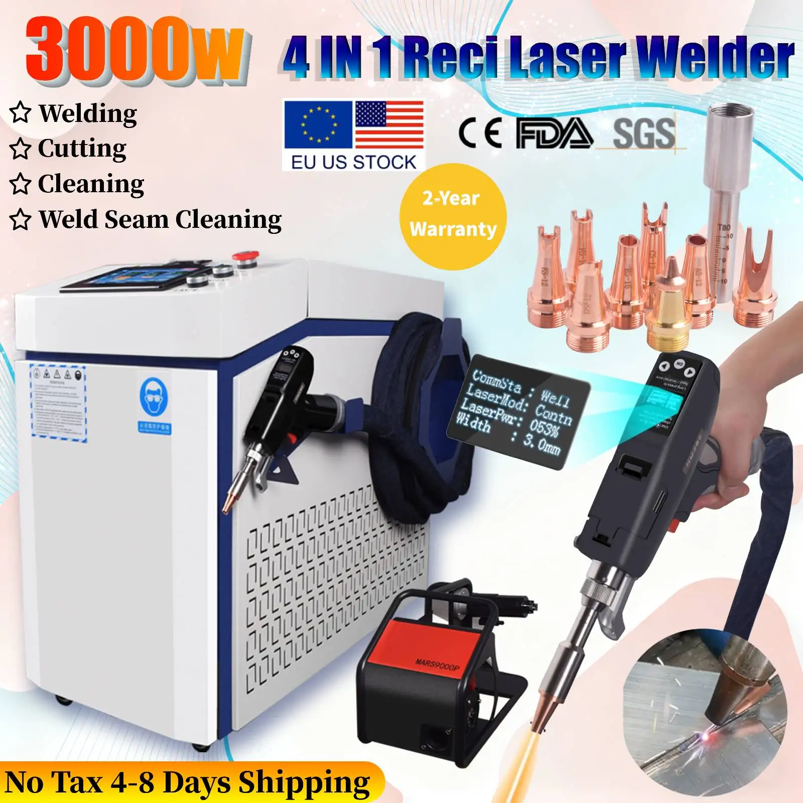 Reci 3000W 4 In 1 F…