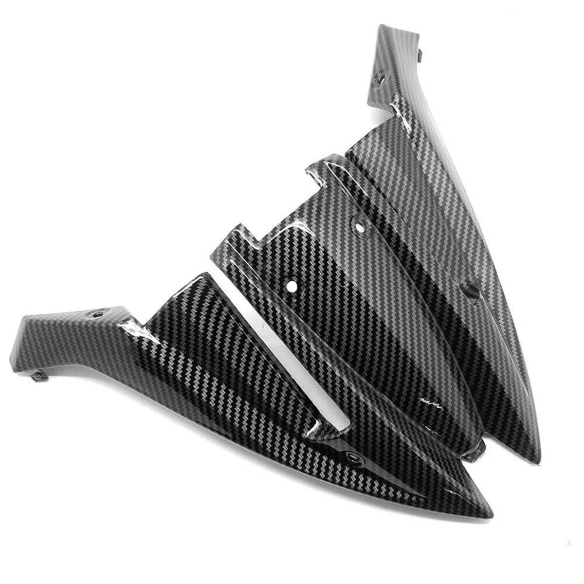 Motorcycle Carbon Fiber Finish Front Middle Headlight Fairing for Kawasaki Ninja 650 ER6F 2012-2016