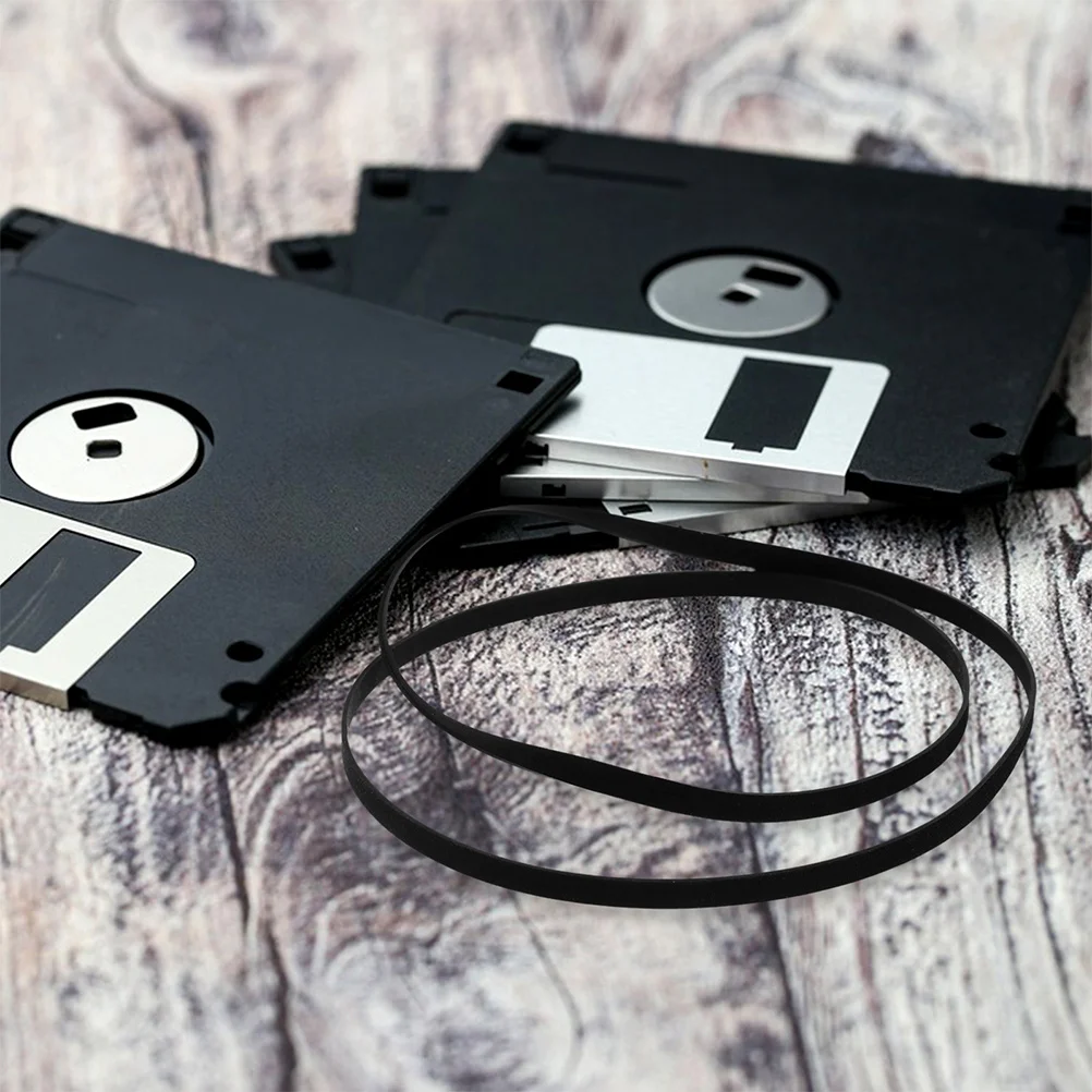 

2Pcs Rubber Drive Belts Cassette Recorder Tape Player Repair Replacement Rubber Cassette Player Drive Belt Maintenance Tape