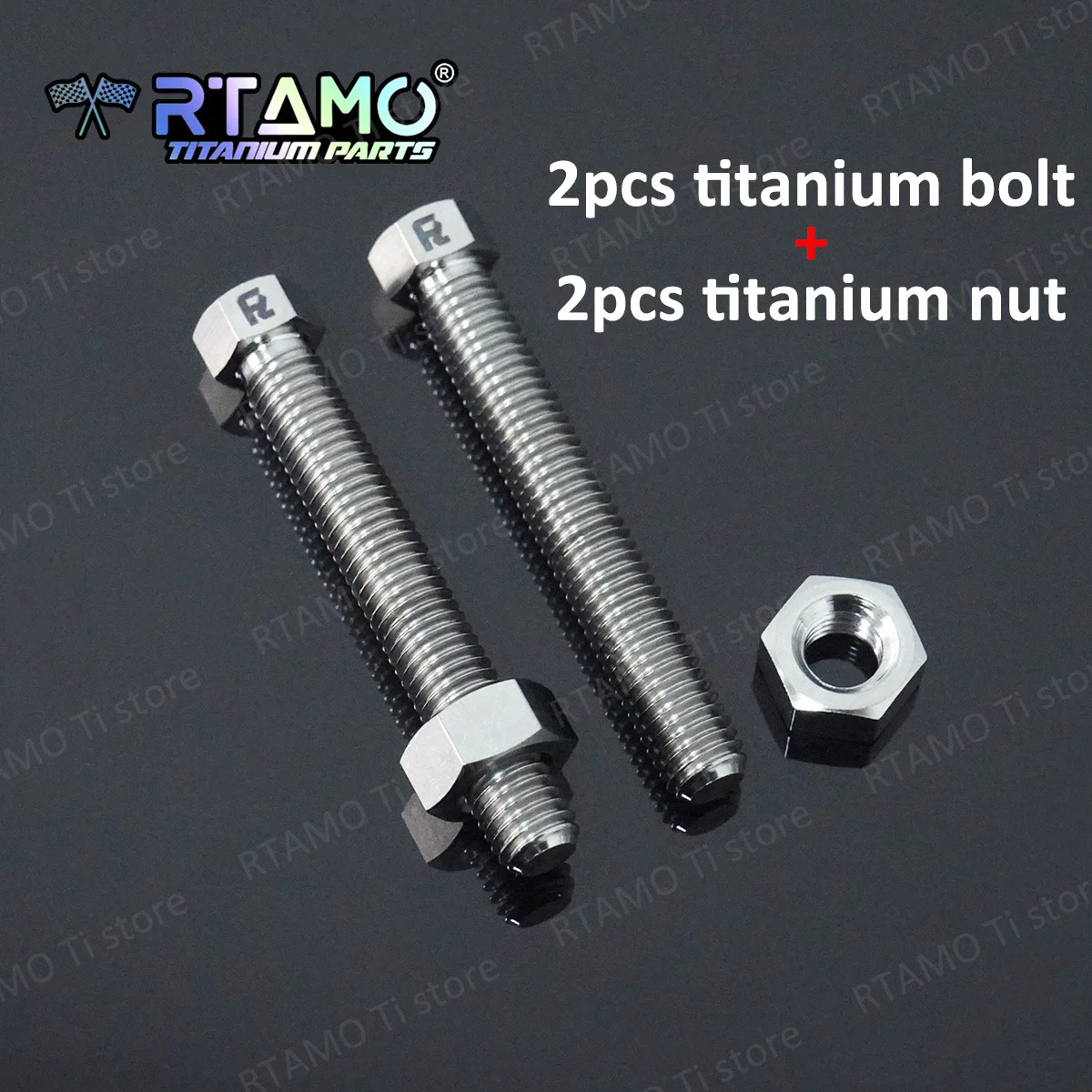 RTAMO 2 Satz Titans ch rauben m8x45/50/1/2 m10x50x1, 5p mit Muttern Ketten einstell schrauben Muttern setzt Motorradketten-Kits – Detail 1
