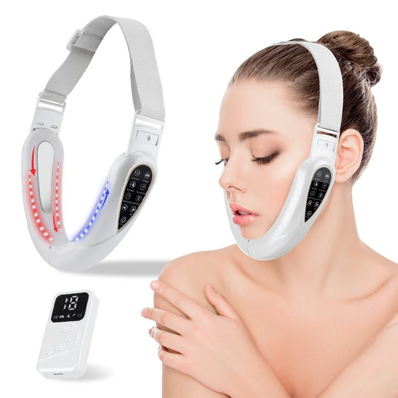 

Facial Lifting Machine Electric V-Face Massage Belt Facial Slimming 5 Modes Skin Lift Firming Beauty Device Double Chin Reducer