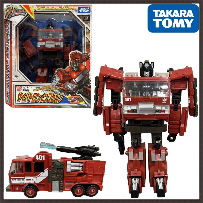 In Stock Takara Tomy Transformers  C-15 Inferno Action Robot Models Collectible Figures Birthday Gifts