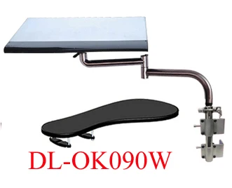OK110 Keyboard Tray Holder Table Side Laptop Desk Notebook Stand Multifunctoin Office Desk Edge Chair Leg Arm Clamping XL Mouse