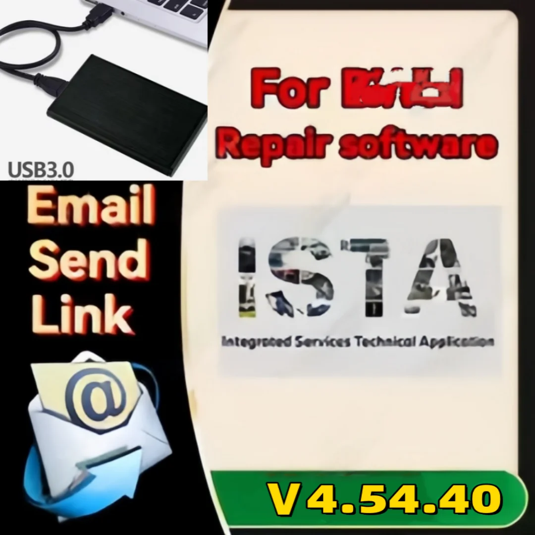 2025 For B-M-W ISTA 4.54.40 plus diagnostic software HDD car programming pc history program map Circuit diagram Parts