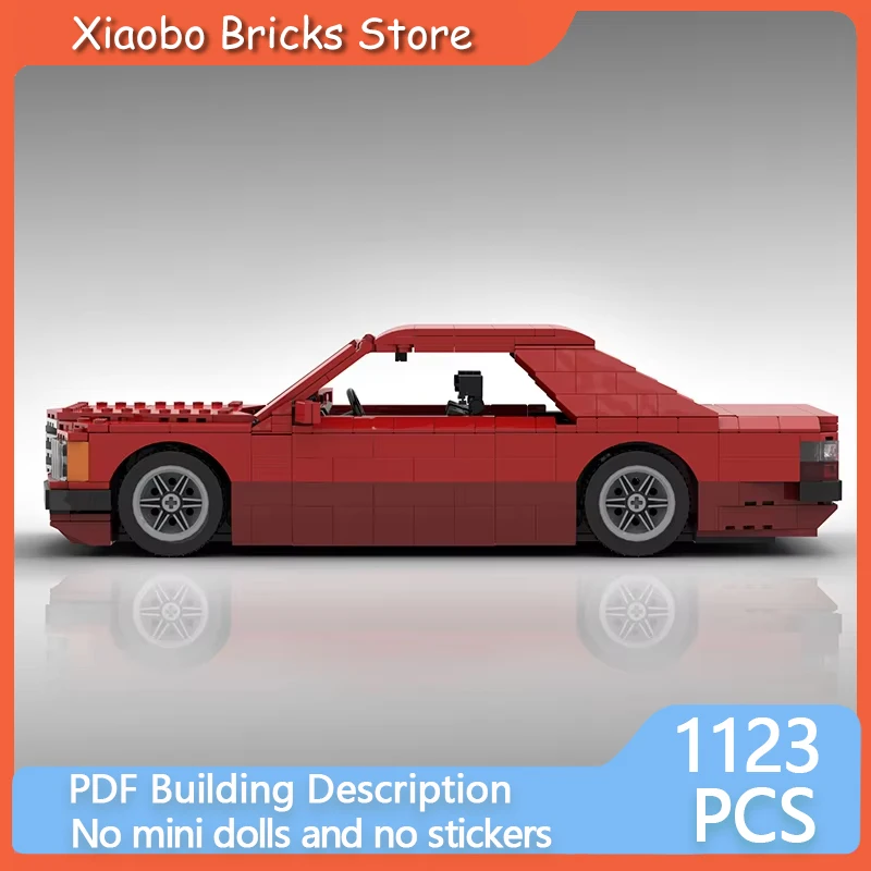 City Speed Racing Car Model MOC Building Bricks Two Door SportsCar Modular Technology Holiday Assemble Toys Suit