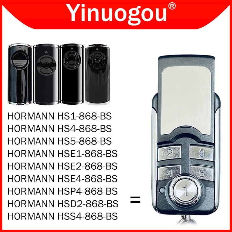 Imagem -02 - Hormann Hse2 Hse4 868 bs Controle Remoto Hormann Hs1 Hs4 Hs5 Hs4 Hsp4 Hsd2 868.3mhz Garagem Portão de Controle Remoto Garagem Comando