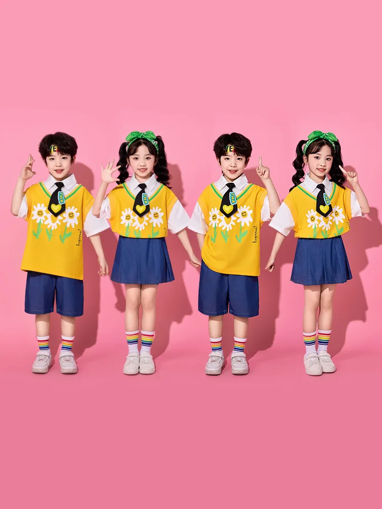 Mode Mädchen Walking Show Mode Kleid Modell Fotografie Lila Anzug Kinder Jazz Dance Mädchen Dance Performance Kleid