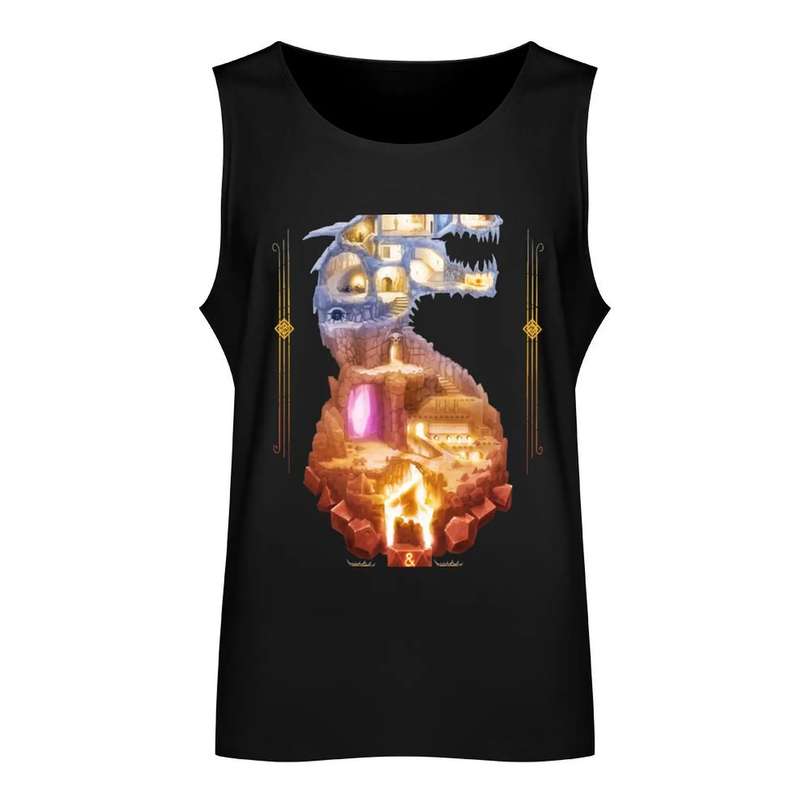 The Dragon Dungeon Tank Top mens gym clothes clothes for men summer