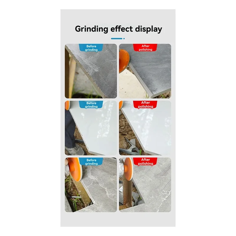 ABNO-5PCS 80Mm M10 Angle Grinder  Tile Trimming Polishing Disc Dry Polishing Marble Porcelain Chamfering Grinding Edge