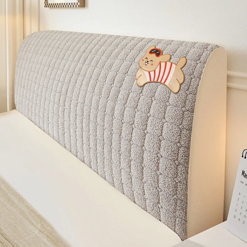 

2025 Full Package Headboard Cover Elastic Dust Cover Universal Bedside Soft Backrest Cover Anti Collision Soft and Skin Friendly