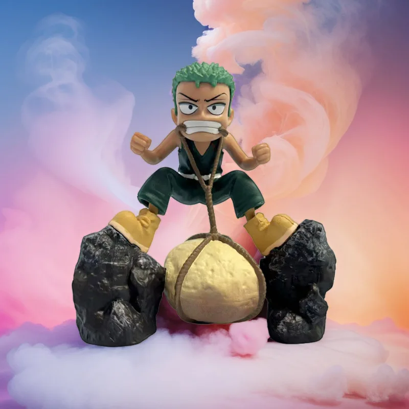 Figura de Anime Roronoa Zoro de una pieza de 9cm, modelo de estatua, personalidad, adorno de mesa de moda, regalos