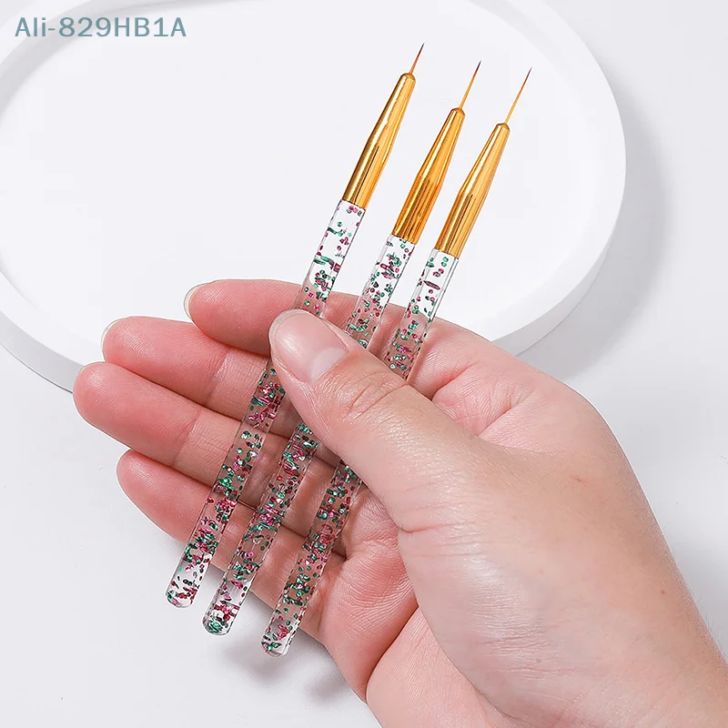 31PCS Acrylic Gel Nail Art Brush Set For Nails,Manicure Brush Tools Kit For Home Professional Salon,Nail Liner Brush And Dotting