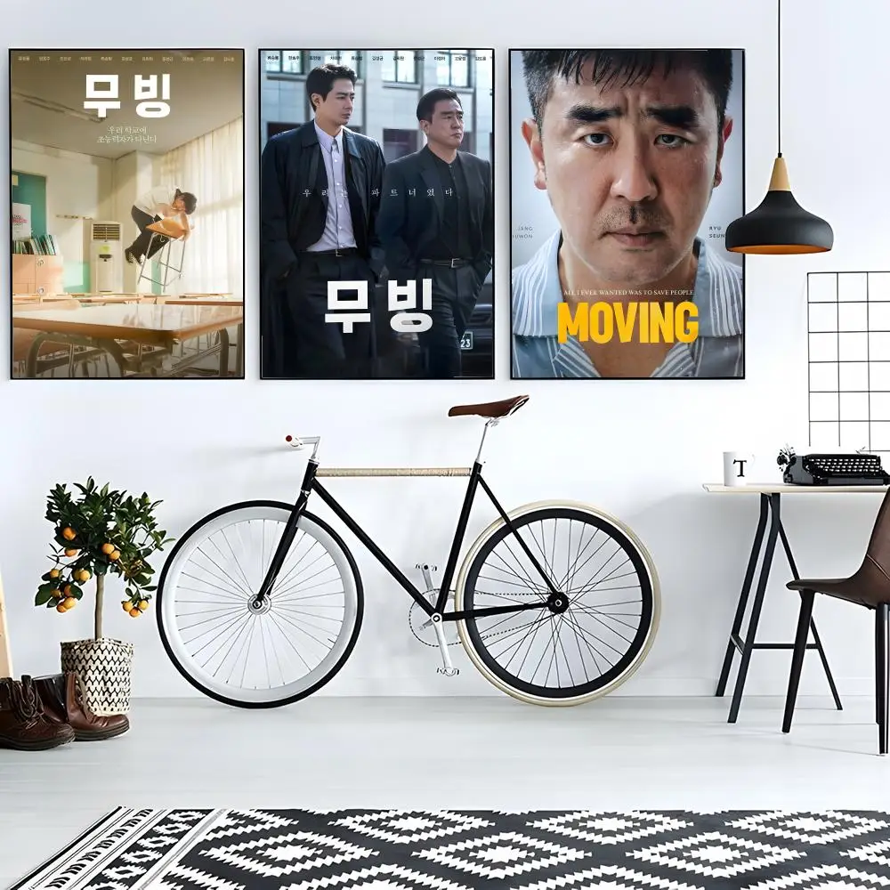 M-Moving Poster retro poster art living room decoration