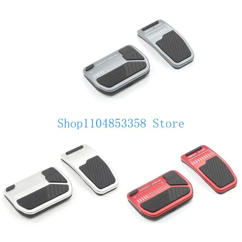 

652F Aluminum Non-Slip Car Footrest Pedal Cover ​Brake & Accelerator Pedal Cover Universal Auto Accessories for Y