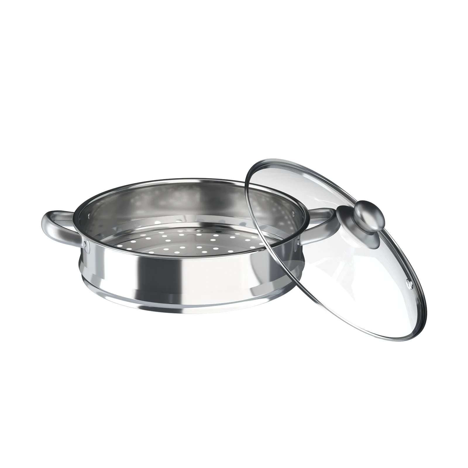 5 طبقات 30 سنتيمتر منزل كبير مع مقابض المطبخ معزول غطاء بصري الفولاذ المقاوم للصدأ 5 الطبقة وعاء باخرة صانع الطعام تجهيزات المطابخ