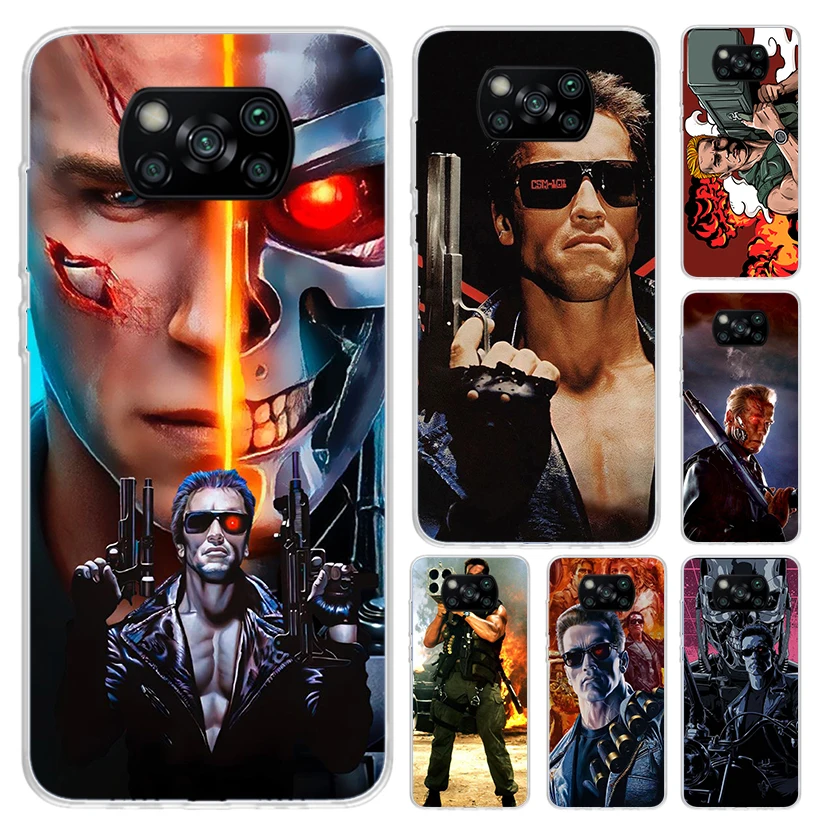 Чехол для телефона Arnold Schwarzenegger Terminator для Xiaomi Poco X5 X6 X7 Pro F7 Ultra M7 Redmi 15 15C 13 13C 12 12C 10 10A 10C 9 9A