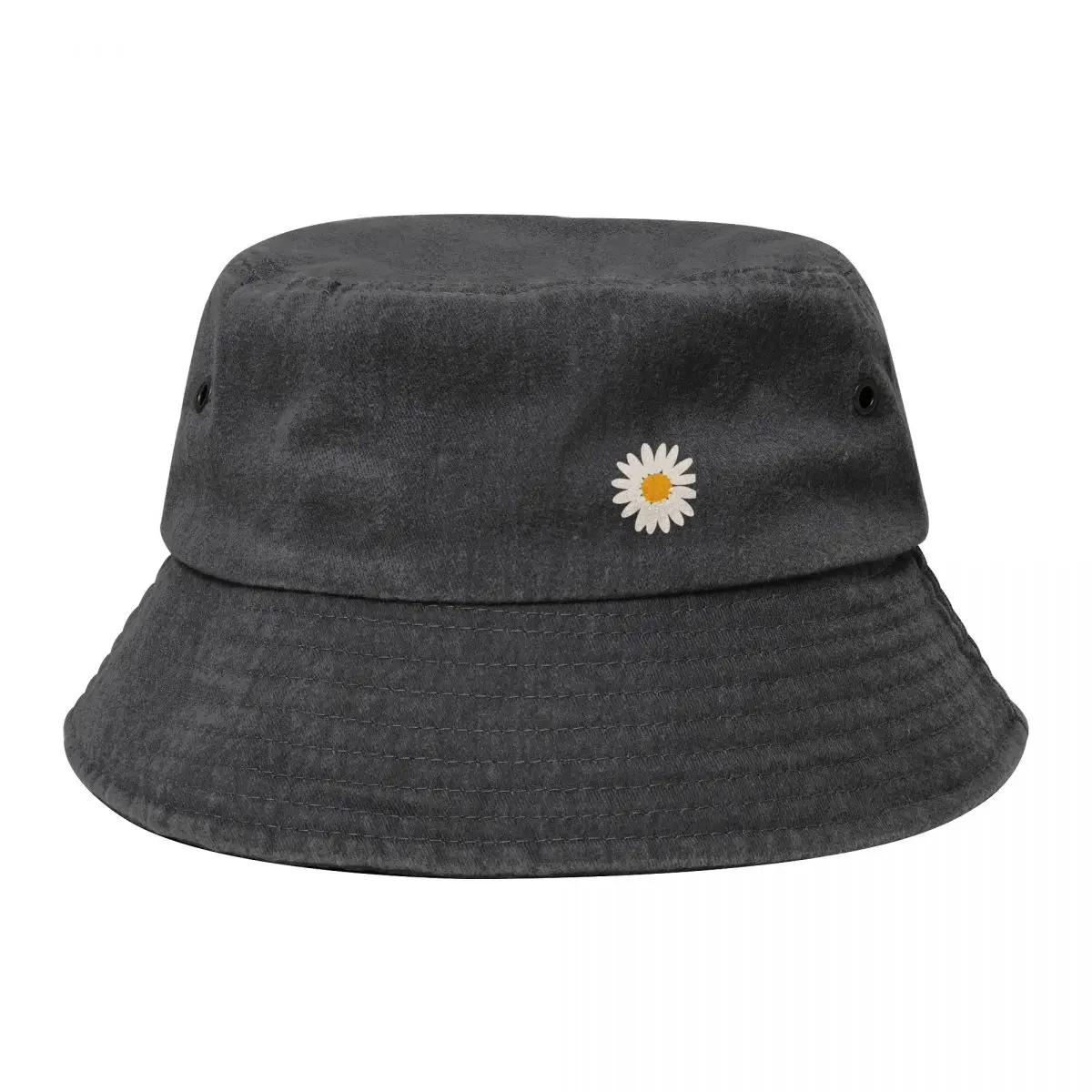

Cute daisy print Bucket Hat Hat Man For The Sun golf hat genuine beach Trucker Hats For Men Women's