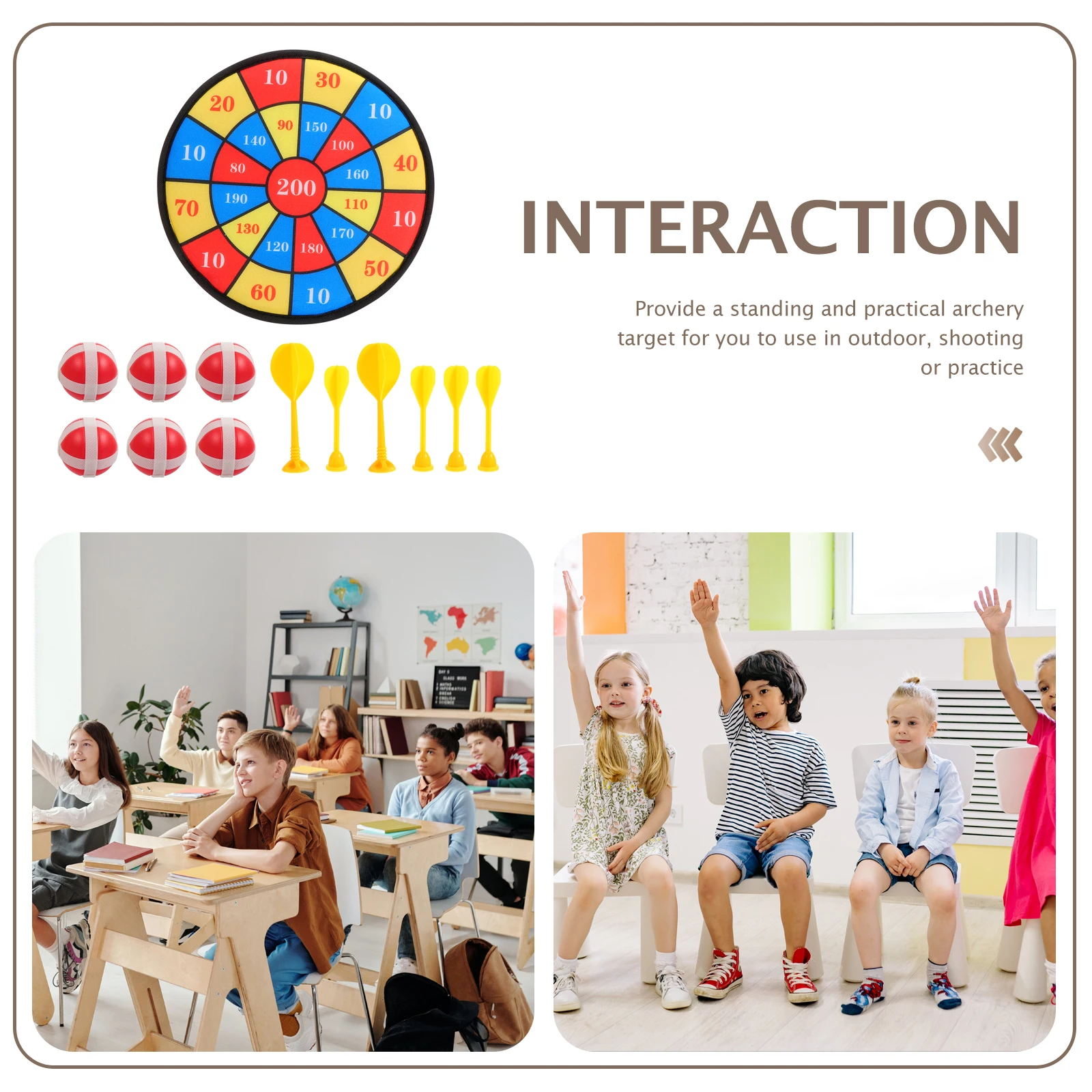 

13pcs Plastic Targets Board Multi-Function Archery Game Accessory Outdoor Playthings Indoor Supplies Party Activity