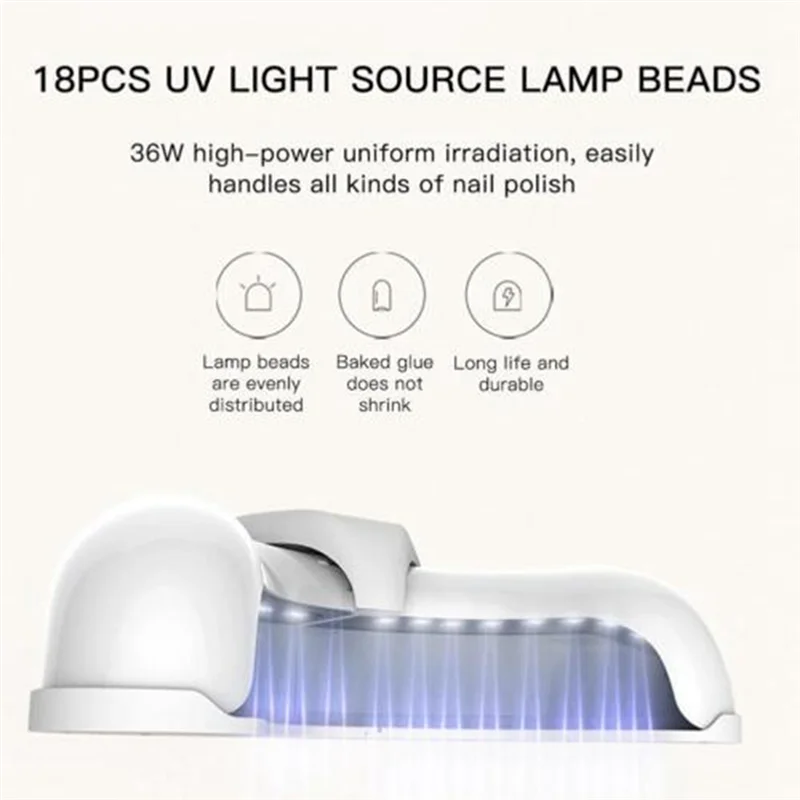 

AB39-лампа для выпечки ногтей, устройство для быстрого восстановления фиолетового света, машина для фототерапии ногтей, ремонт ручных ногтей и ногтей на ногах, простота в использовании