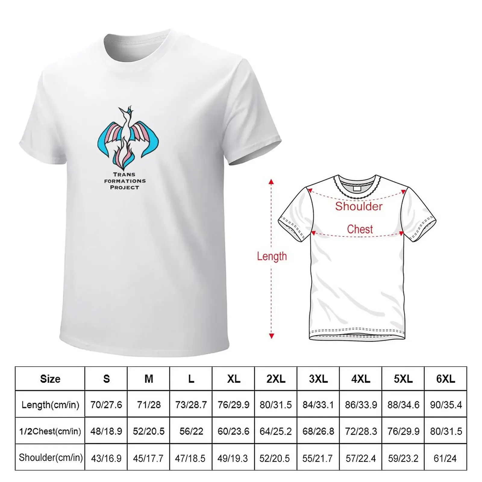 Trans Formations Project Logo T-Shirt Blouse sports fans mens graphic t-shirts funny