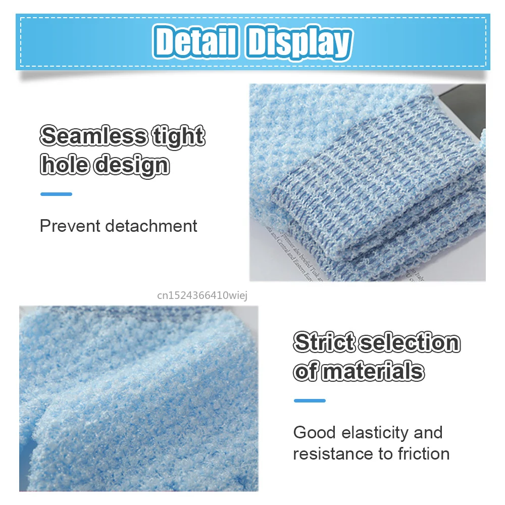 1Pair Cleaning Bath Glove Shower Scrub Body Massage SPA Foam Rubbing Mud Peeling Exfoliating Five-Finger Bathroom Accessories