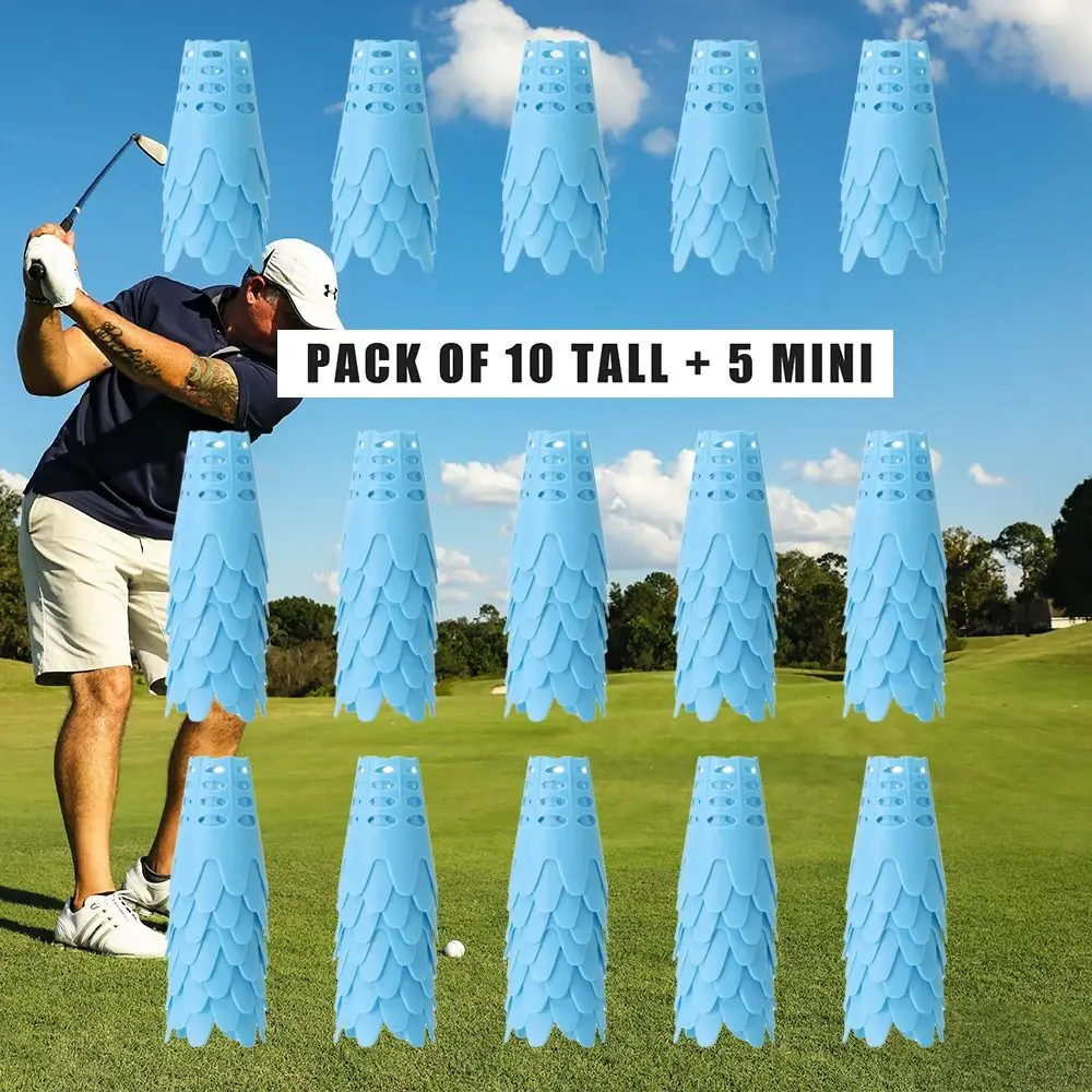15pcs Replacement Woman Men Golf Mat Tees Training Professional Golf Ball Nail